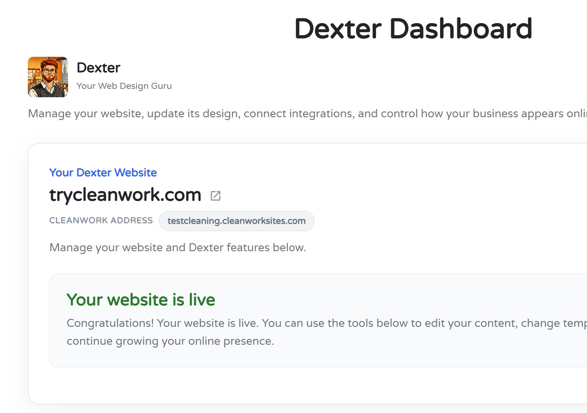 Live Site Banner